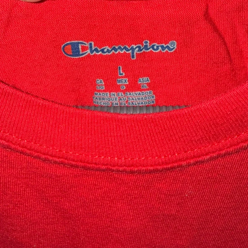 Champion Red Collegiate Short Sleeve Tee - Picture 3 of 3